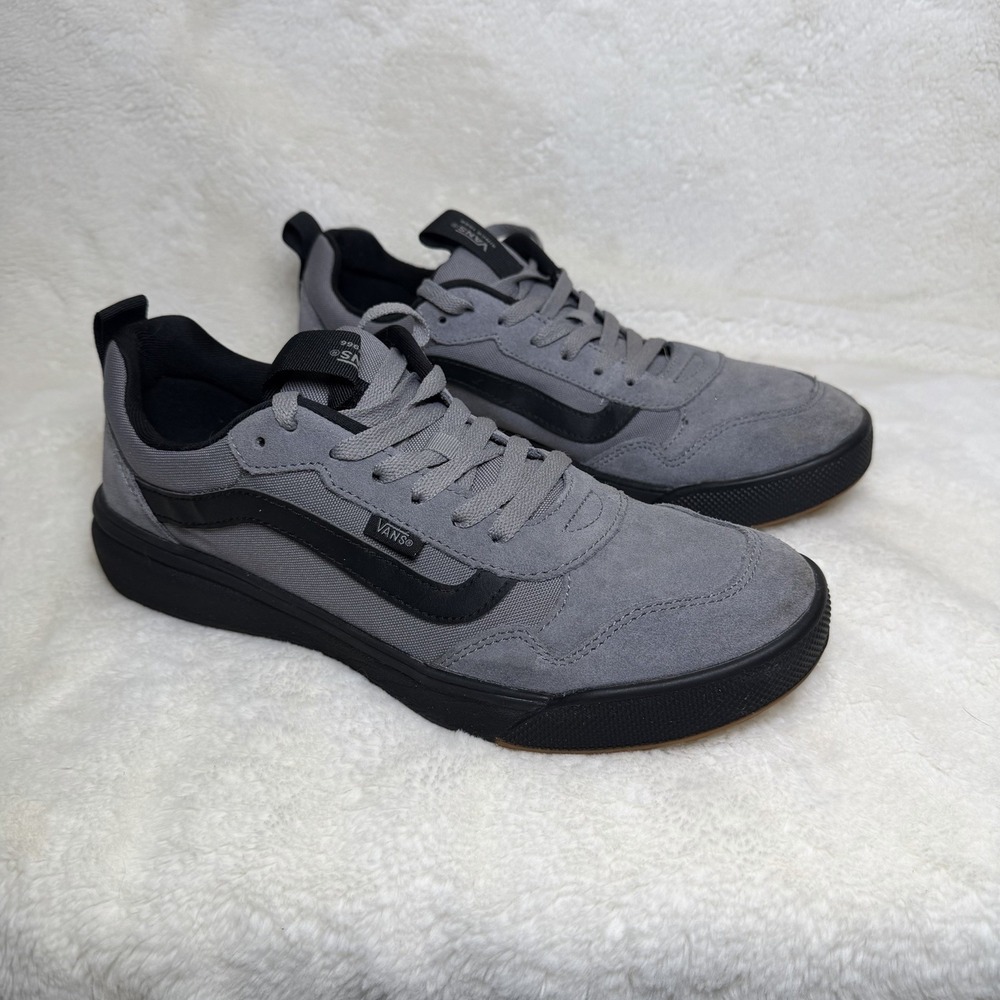 Vans Men's Size 9.5 Range EXP Sneaker, Suede/Canvas Frost Gray/Black NWOB